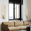 modern brass iron stick plug in wall sconce