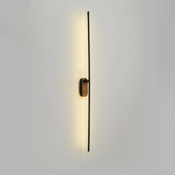 modern brass iron stick plug in wall sconce