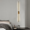 modern brass iron stick plug in wall sconce