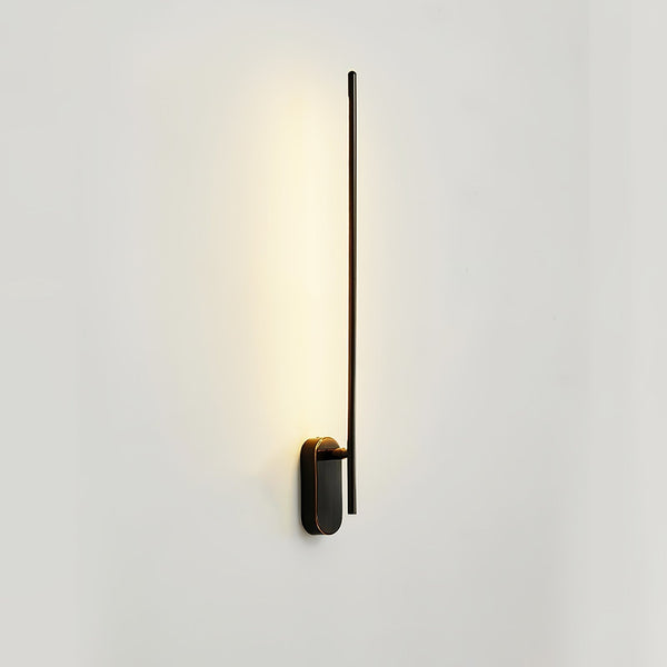 modern brass iron stick plug in wall sconce