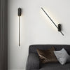 modern brass iron stick plug in wall sconce