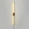modern brass iron stick plug in wall sconce