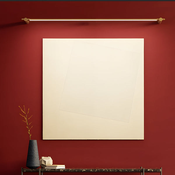 modern brass linear led vanity wall light