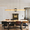 modern brass spanish alabaster linear chandelier
