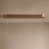 modern brass spanish alabaster linear chandelier