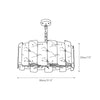 modern brass tiered alabaster chandelier