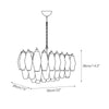 modern brass white alabaster glass poliedri chandelier