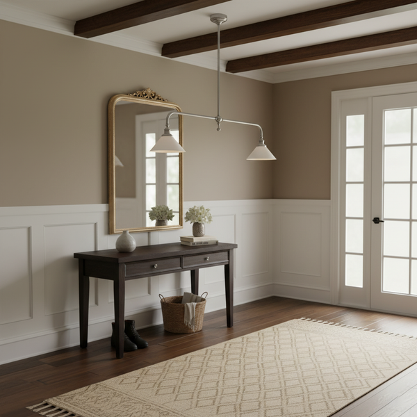 modern brass white aluminum linear chandelier