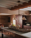 modern brass white aluminum linear chandelier
