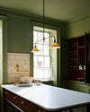 modern brass white aluminum linear chandelier
