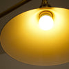 modern brass white aluminum linear chandelier