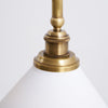 modern brass white aluminum linear chandelier