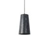 modern charcoal black iron tapered pendant lamp
