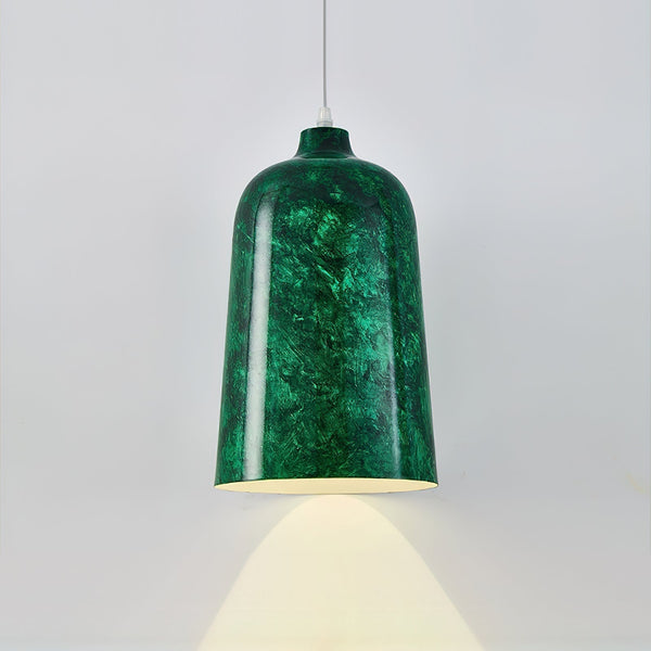 modern charcoal black iron tapered pendant lamp