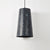 modern charcoal black iron tapered pendant lamp