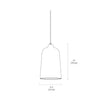 modern charcoal black iron tapered pendant lamp
