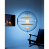modern chrome acrylic globe pendant light