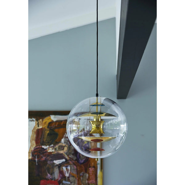 modern chrome acrylic globe pendant light