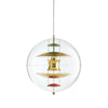 modern chrome acrylic globe pendant light
