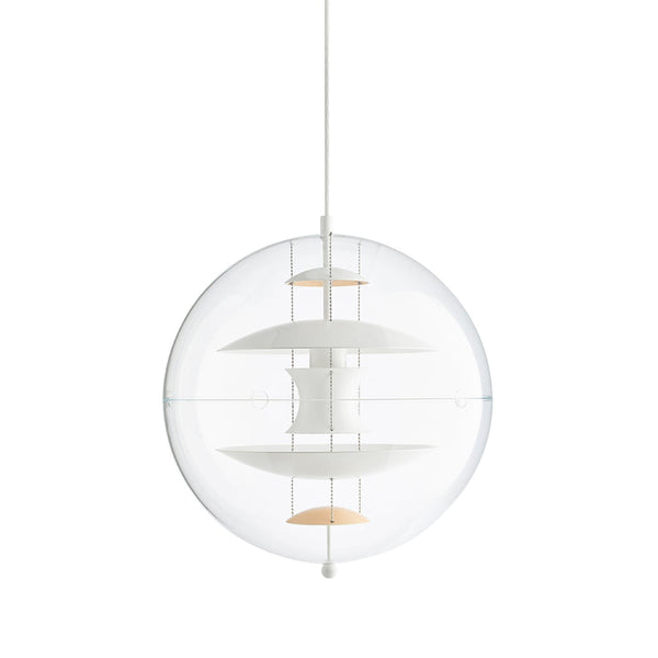 modern chrome acrylic globe pendant light
