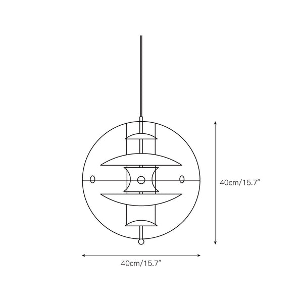 modern chrome acrylic globe pendant light