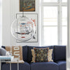 modern chrome acrylic globe pendant light