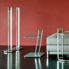 modern chrome acrylic sculpture led floor lamp
