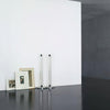 modern chrome acrylic sculpture led floor lamp