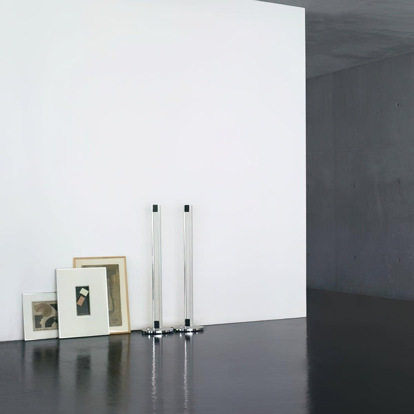 modern chrome acrylic sculpture led floor lamp