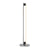 modern chrome acrylic sculpture led floor lamp