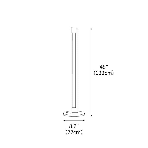 modern chrome acrylic sculpture led floor lamp