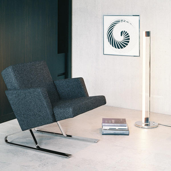 modern chrome acrylic sculpture led floor lamp