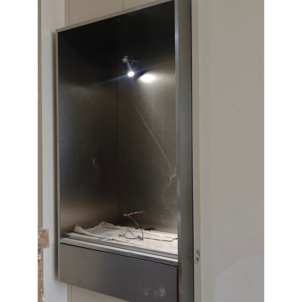 modern chrome aluminum cylinder wall lamp