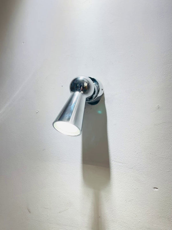 modern chrome aluminum cylinder wall lamp
