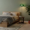 modern chrome double layer acrylic floor lamp