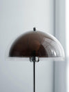 modern chrome double layer acrylic floor lamp