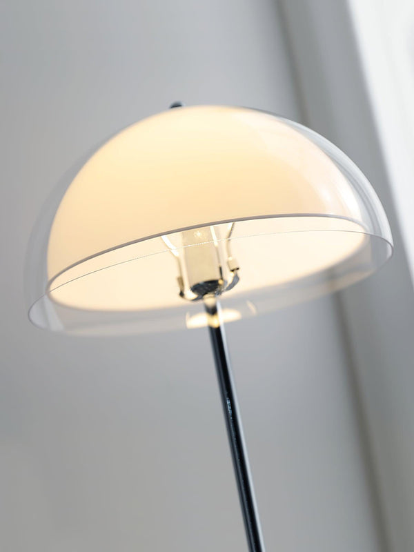 modern chrome double layer acrylic floor lamp