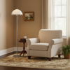 modern chrome double layer acrylic floor lamp