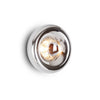 modern chrome glass void surface sconce