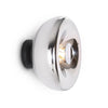 modern chrome glass void surface sconce