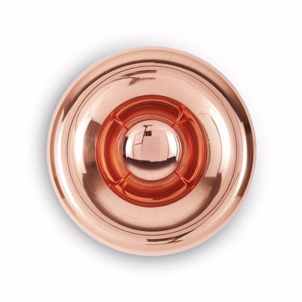 modern chrome glass void surface sconce