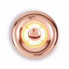 modern chrome glass void surface sconce
