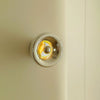 modern chrome glass void surface sconce