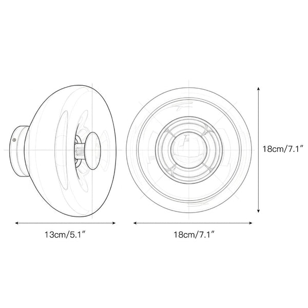 modern chrome glass void surface sconce