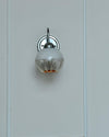 modern chrome gradient glass wall sconce