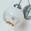 modern chrome gradient glass wall sconce