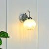modern chrome gradient glass wall sconce