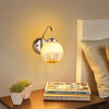 modern chrome gradient glass wall sconce