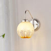 modern chrome gradient glass wall sconce