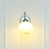 modern chrome gradient glass wall sconce